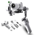 DJI RS 4 Mini Combo Peso Leve Estabilizador We-Media Smart Follow-up Anti-shake Mobile Phone Handheld PTZ Vlog Estabilizador de Câmera