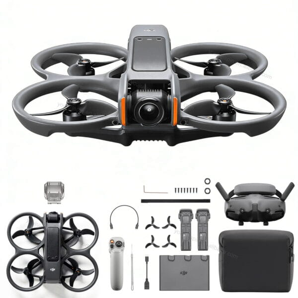 DJI Avata 2 Fly More Combo (Três Baterias) Melhor Drone FPV para Iniciantes com Câmera 4K e Manobras Fáceis com Um Toque, 23 Minutos de Voo até 10KM